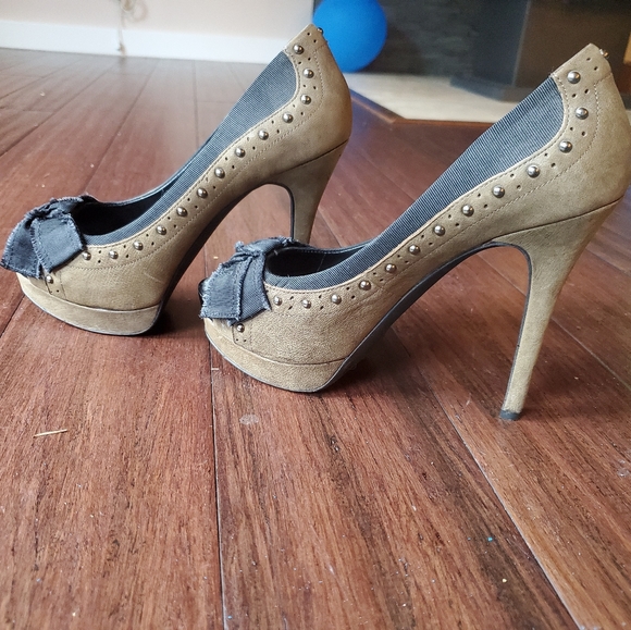 Jessica Simpson western pumps heels studded 7.5 - Picture 9 of 12